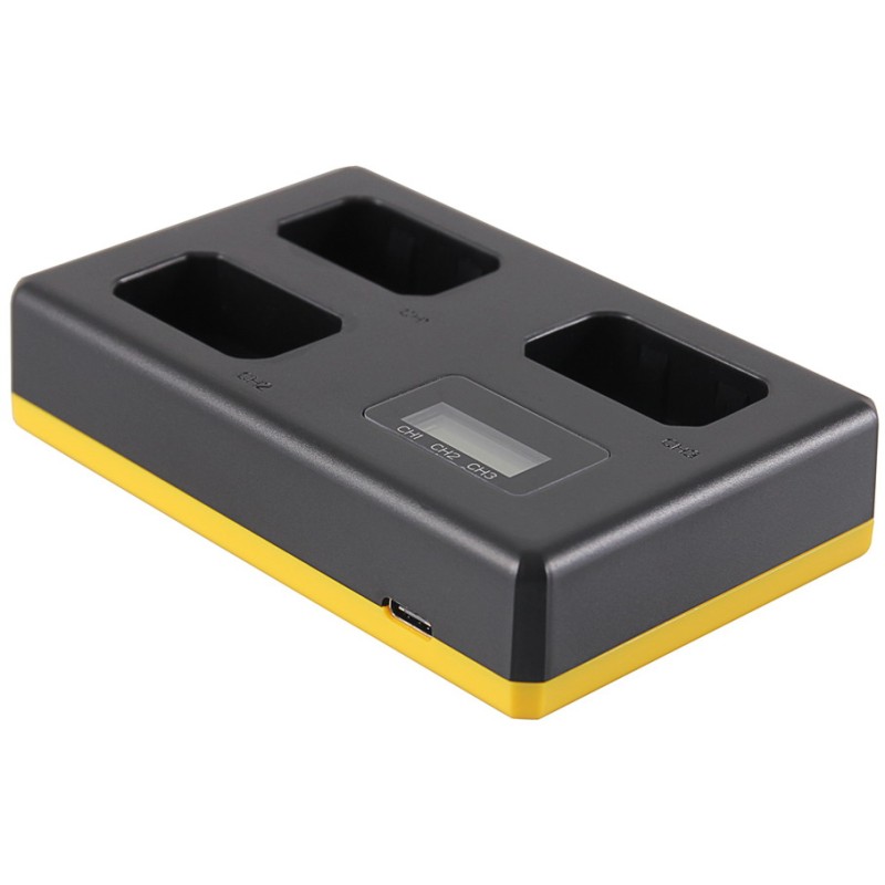 Triple Lader Sony NP-FW50 - Laadt 3 accu's, ook tegelijkertijd