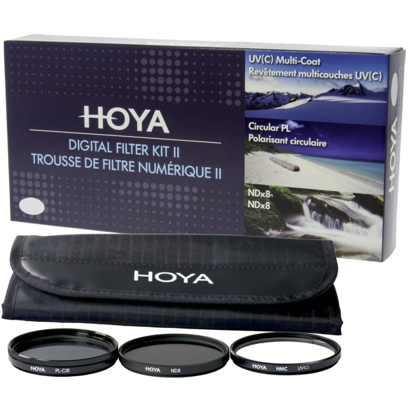 Hoya Digital Filter Kit II 67mm - UV, Polarisatie en NDX8 filter
