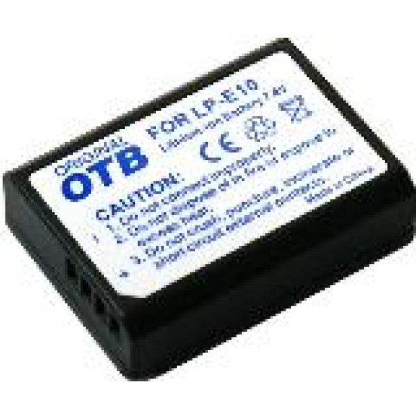 Batterie d'appareil photo LP-E10 compatible avec Canon - Lithium-Ion 950mAh