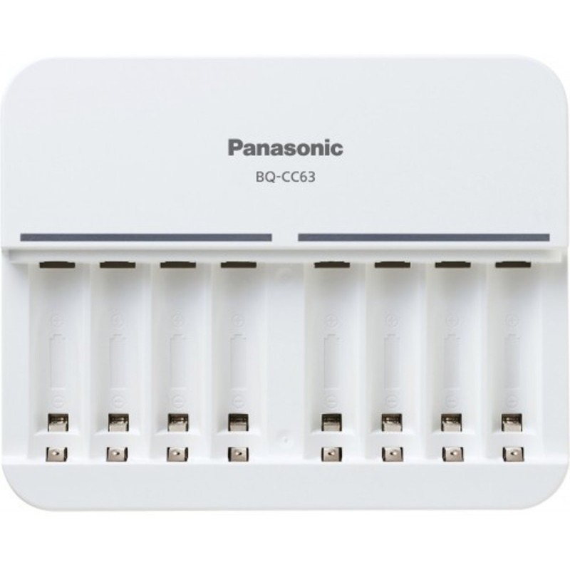 Panasonic oplader BQ-CC63 - voor 8 AA en AAA batterijen