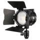 Linkstar Mini LED Fresnel Lucia L-1.5-K1 15W - lampe LED compacte avec filtre fresnel intégré et batterie NP-F - Image 1