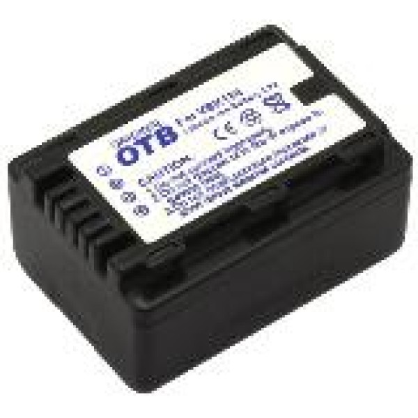 Batterie d'appareil photo compatible avec Panasonic VW-VBK180, 1790mAh