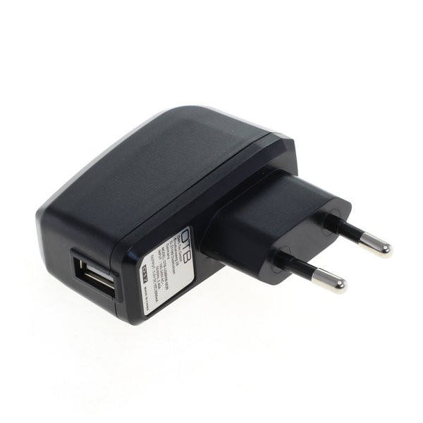 OTB adaptateur secteur USB compact 2A noir - chargeur de voyage universel