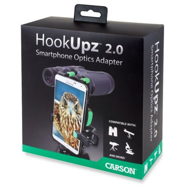 Carson adaptateur smartphone universel IS-200 HookUpz 2.0 pour digiscopie