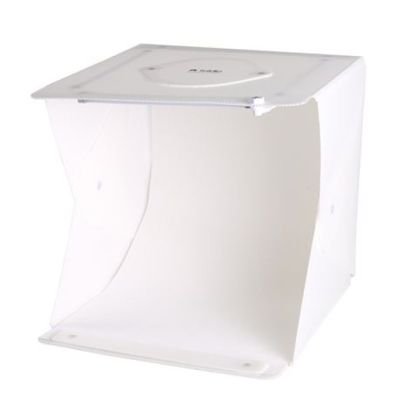 Orangemonkie Foldio2 Plus tente de studio LED 38x38x38 cm pliable avec éclairage LED intégré et fonds magnétiques