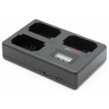ChiliPower Sony NP-FZ100 chargeur triple - charge 3 batteries simultanément avec écran LCD