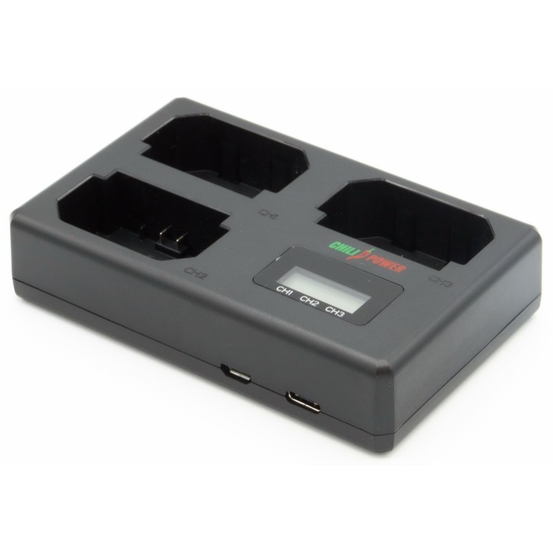 ChiliPower Sony NP-FZ100 Triple Lader - Laadt 3 accu's, ook tegelijkertijd