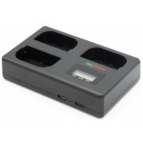 ChiliPower Canon LP-E6 / LP-E6N / LP-E6NH chargeur triple - charge 3 batteries simultanément