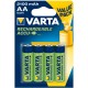 Varta piles AA rechargeables 2100mAh - pack de 4 batteries NiMH sans effet mémoire - Image 2