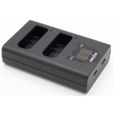 ChiliPower chargeur double Nikon EN-EL14 / EN-EL14a pour 2 batteries d'appareil photo (simultanément)