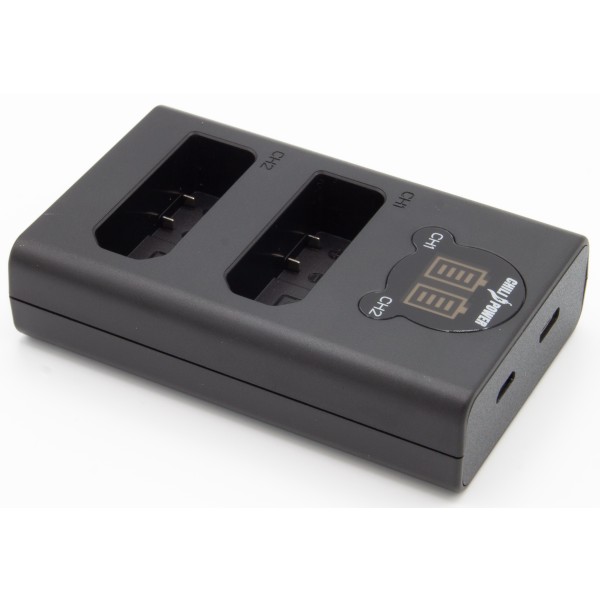ChiliPower chargeur double Nikon EN-EL14 / EN-EL14a pour 2 batteries d'appareil photo (simultanément)