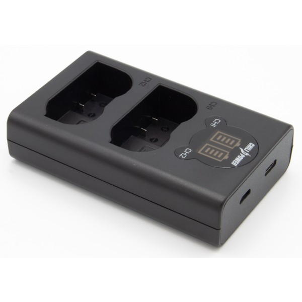 ChiliPower chargeur double Nikon EN-EL15 / EN-EL15b / EN-EL15c pour 2 batteries d'appareil photo (simultanément)
