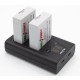 ChiliPower Canon LP-E8 chargeur double pour 2 batteries d'appareil photo (simultanément) - Image 2
