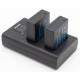ChiliPower chargeur double USB pour 2 batteries Panasonic DMW-BLG10 (simultanément) - Image 4