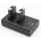 ChiliPower Canon NB-13L chargeur double pour 2 batteries d'appareil photo (simultanément) - Image 3