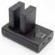 ChiliPower chargeur double USB pour 2 batteries Nikon EN-EL9 / EN-EL9a (charge simultanée) - Image 3