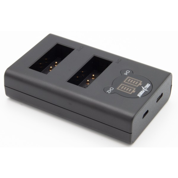ChiliPower Canon LP-E12 chargeur double pour 2 batteries d'appareil photo (simultanément)