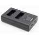 ChiliPower Canon LP-E12 chargeur double pour 2 batteries d'appareil photo (simultanément) - Image 1