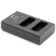 ChiliPower chargeur double USB pour 2 batteries Olympus BLN-1 (simultanément) - Image 2