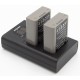 ChiliPower chargeur double USB pour 2 batteries Olympus BLN-1 (simultanément) - Image 4