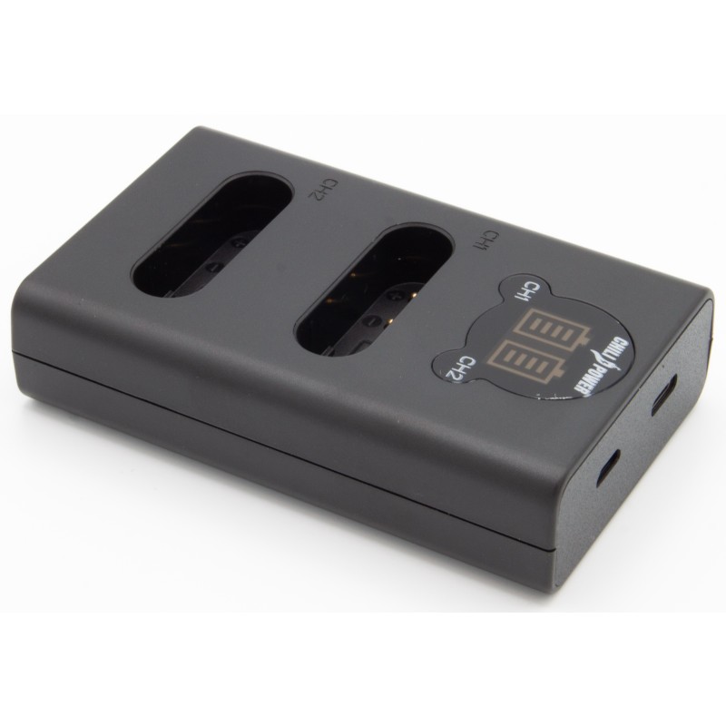 ChiliPower Nikon EN-EL23 dubbellader voor 2 camera accu's (tegelijk)