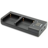 ChiliPower chargeur double USB pour 2 batteries Sony NP-QM71 / NP-QM91