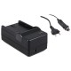 Chargeur de batterie compatible avec Sony NP-FT1 avec adaptateur voiture