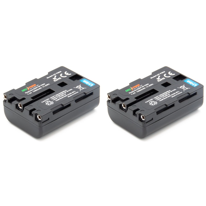 ChiliPower Sony NP-FM50 accu - 1600mAh - 2-Pack