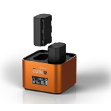 Hähnel ProCube2 - Professionell dubbelladdare för Sony batterier