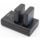 ChiliPower EN-EL14 Nikon USB Duo Kit - Set de 2 batteries d'appareil photo avec chargeur double USB - Image 3