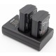 ChiliPower NP-FZ100 Sony USB Duo Kit - Set de 2 batteries et chargeur double USB pour appareil photo - Image 3