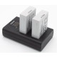 ChiliPower LP-E8 Canon USB Duo Kit - ensemble de batteries pour appareil photo avec chargeur double USB - Image 3