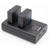ChiliPower DMW-BLG10 kit de batteries pour Panasonic avec chargeur USB double