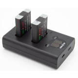 ChiliPower NB-13L Canon USB Duo Kit - Set de 2 batteries d'appareil photo et chargeur double USB