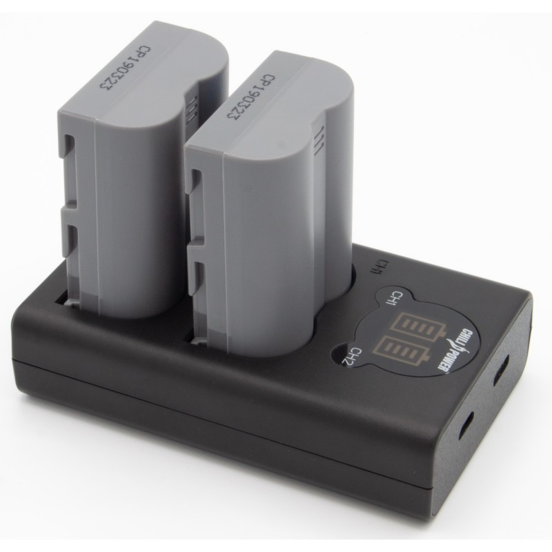 ChiliPower EN-EL3e Nikon USB Duo Kit - Camera accu set