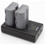 ChiliPower EN-EL3e Nikon USB Duo Kit - set de batteries pour appareil photo avec double chargeur USB