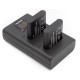 ChiliPower Li-90B Olympus USB duo kit - 2 batteries 1270mAh + chargeur double USB compact - Image 3