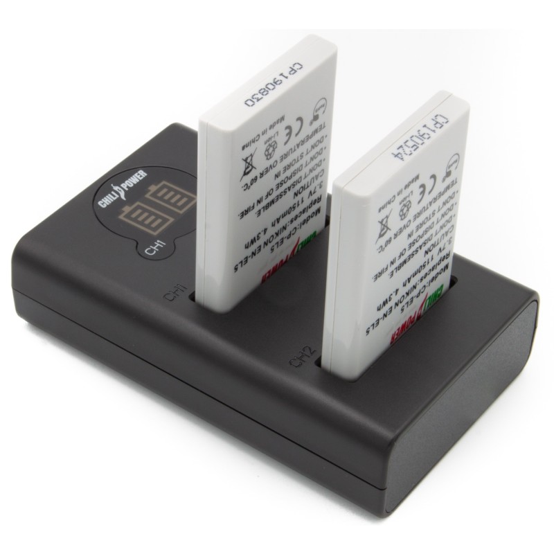 ChiliPower EN-EL5 Nikon USB Duo Kit - Camera accu set