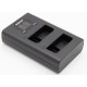 ChiliPower LP-E5 Canon USB Duo Kit - Set de 2 batteries appareil photo avec chargeur double USB - Image 4