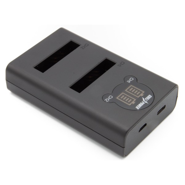 ChiliPower Canon NB-6L / NB-6LH chargeur double pour 2 batteries d'appareil photo (simultanément)