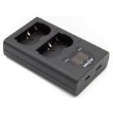 ChiliPower Canon BP-511 / BP-511A chargeur double pour 2 batteries d'appareil photo (simultanément)