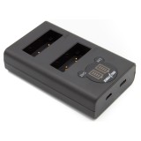 ChiliPower chargeur double USB pour 2 batteries Olympus BLS-5 (simultanément)