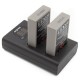 ChiliPower chargeur double USB pour 2 batteries Olympus BLS-5 (simultanément) - Image 3