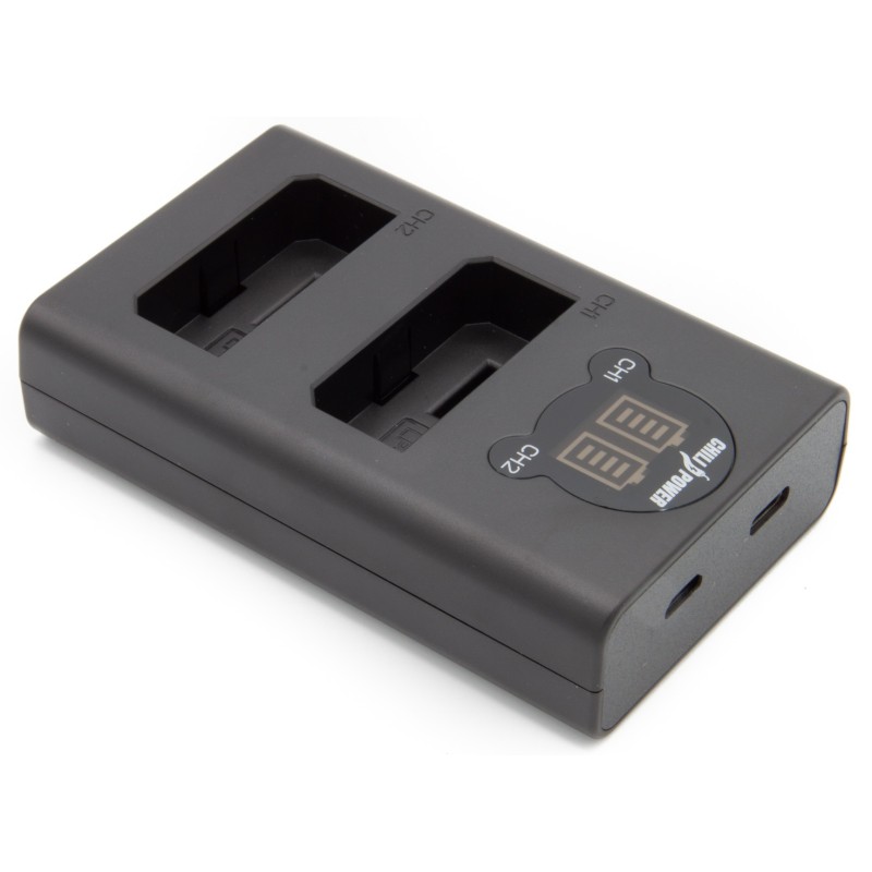 ChiliPower Canon LP-E5 dubbellader voor 2 camera accu's (tegelijk)