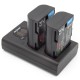 ChiliPower chargeur double USB pour 2 batteries Panasonic DMW-BLF19E simultanément - Image 3