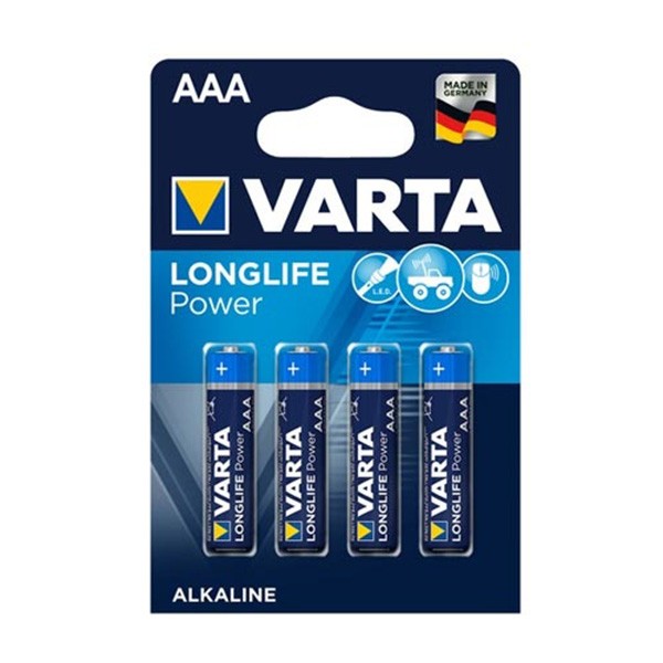 4 x piles AAA Varta alkaline LongLife Power 4903 - haute performance 1,5V