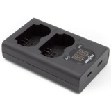 ChiliPower Fuji NP-W235 chargeur double pour 2 batteries d'appareil photo (simultanément)