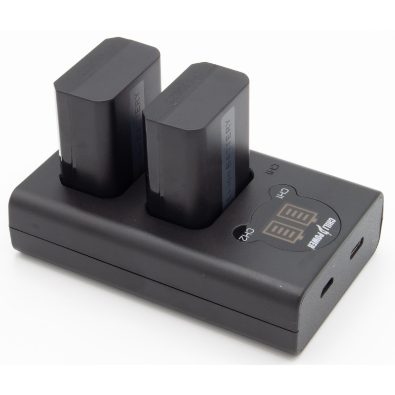 ChiliPower NP-FW50 Sony USB Duo Kit - Camera accu set