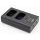 ChiliPower NP-FW50 kit USB duo pour Sony - 2 batteries d'appareil photo 1100mAh avec chargeur double USB compact - Image 4
