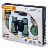 Carson Kids Outdoor AdventurePack - kit d'exploration complet avec jumelles, lampe torche, boussole et sifflet pour jeunes aventuriers